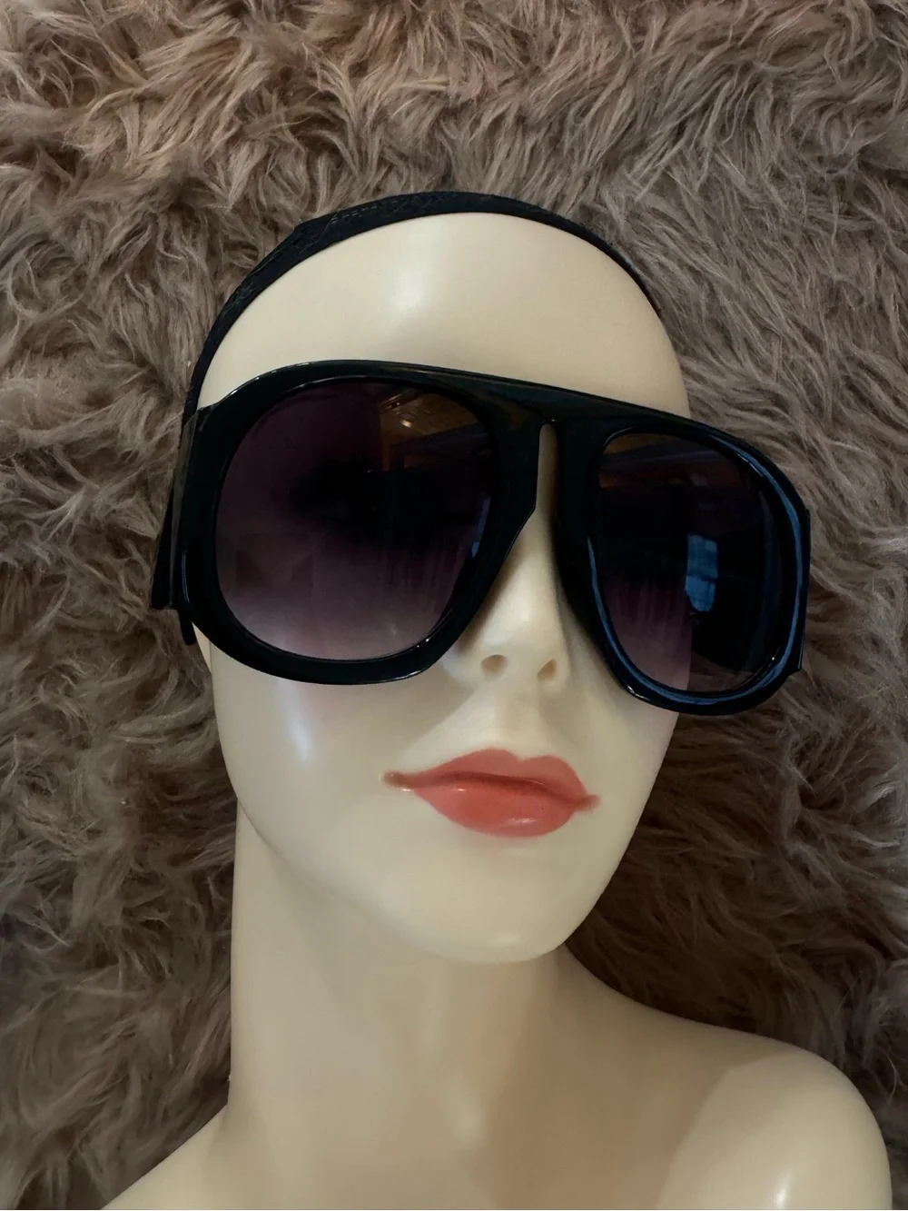 Futuristic aviator sunglasses